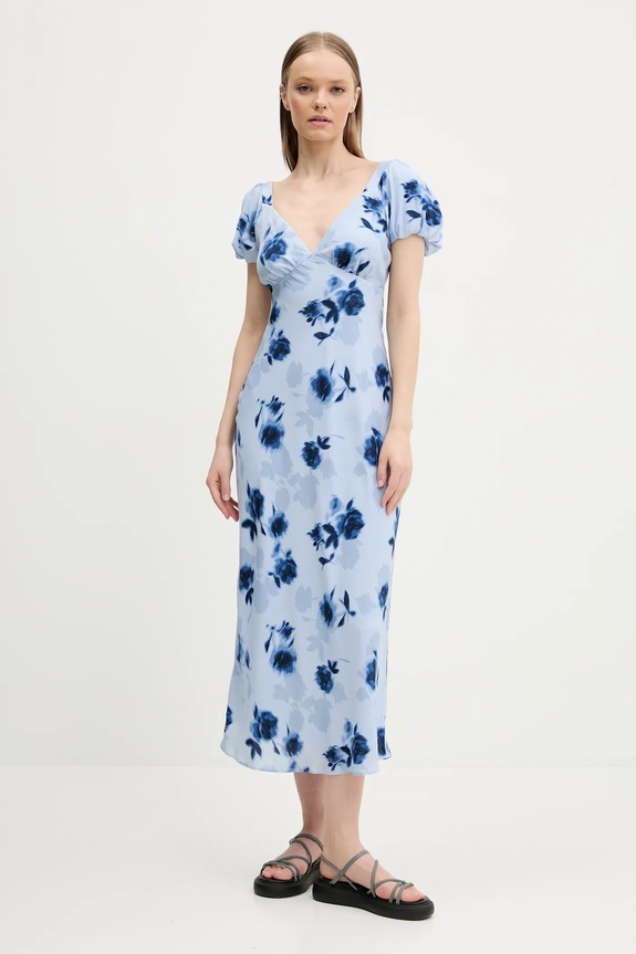 Φόρεμα Abercrombie & Fitch εμπριμέ μπλε KI159.5580.248