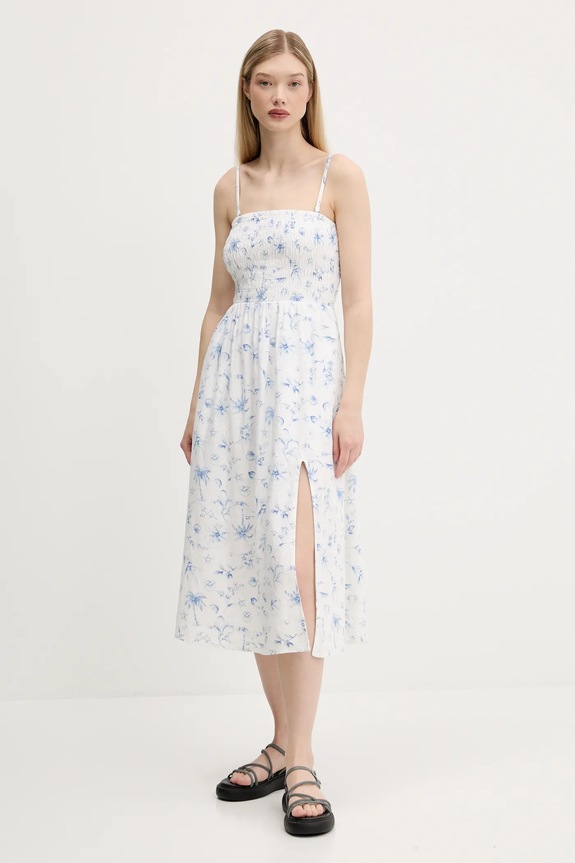 Hollister Co. rochie din in KI359.1209.108 bej SS25