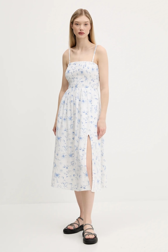 Hollister Co. rochie din in KI359.1209.108 bej SS25