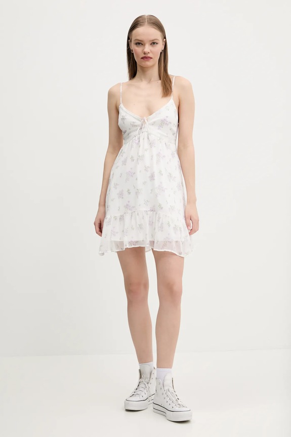 Hollister Co. rochie KI359.5096.108 alb SS25
