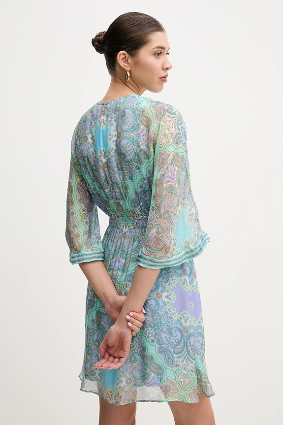 Abbigliamento Hale BOB vestito con aggiunta di seta Emerie 4ZYR674A turchese