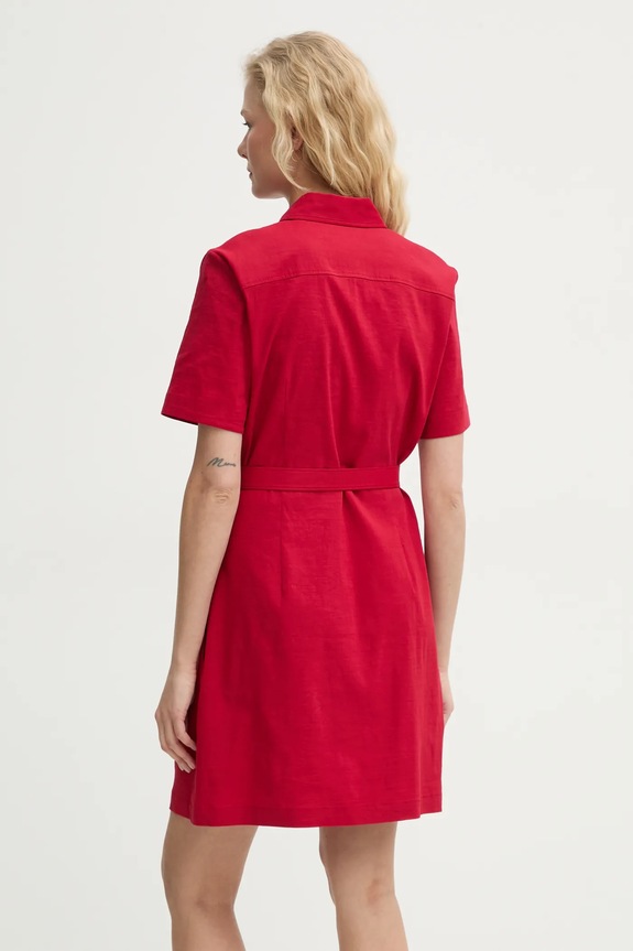 Abbigliamento Theory vestito di lino P0303609 rosso