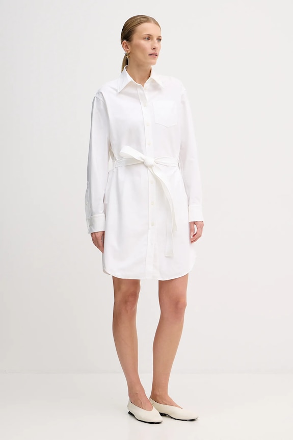 Kenzo sukienka bawełniana bawełna biały FF52RO4059LO.01