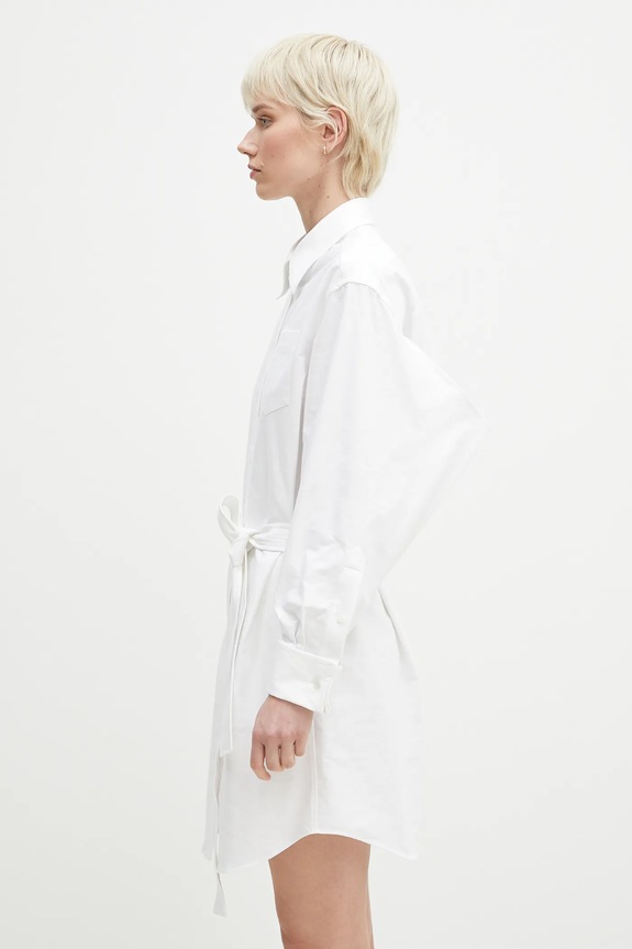 Kenzo vestito in cotone FF52RO4059LO.01 bianco SS25