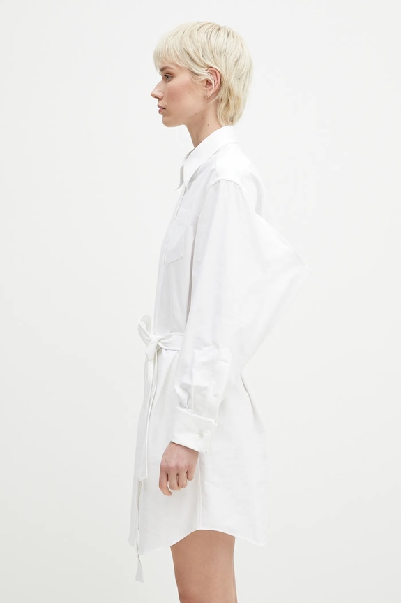 Kenzo vestito in cotone FF52RO4059LO.01 bianco SS25