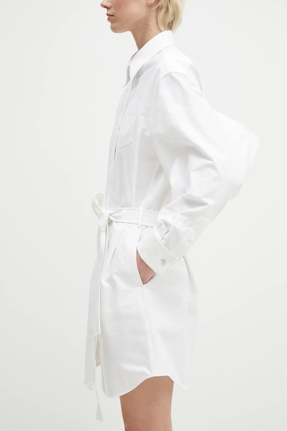 Kenzo vestito in cotone FF52RO4059LO.01 bianco