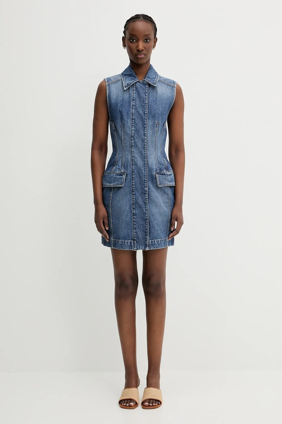 Sportmax denim dress Carabo cotton blue 2512221012600