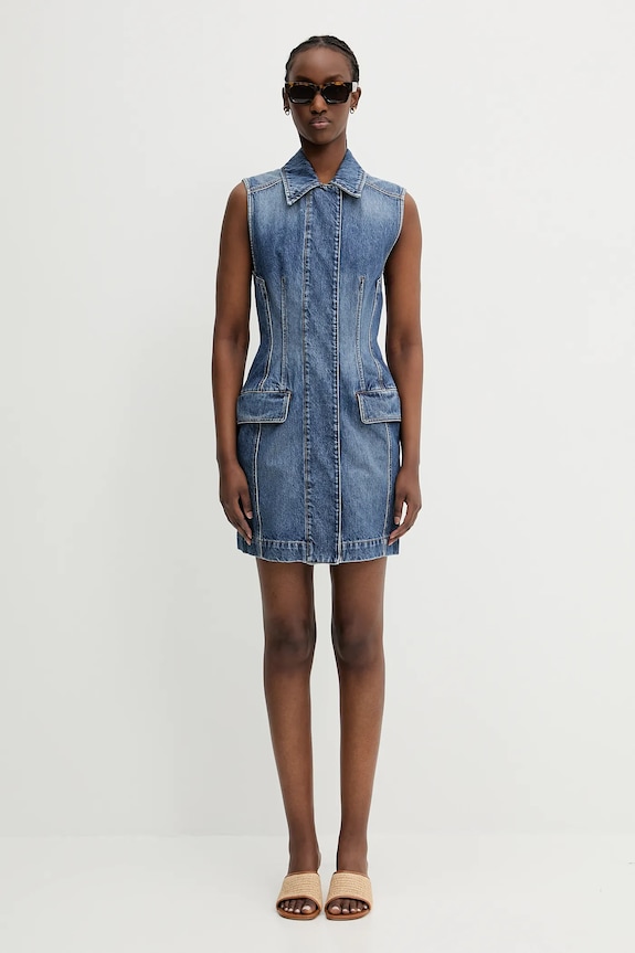 Sportmax denim dress Carabo 2512221012600 blue