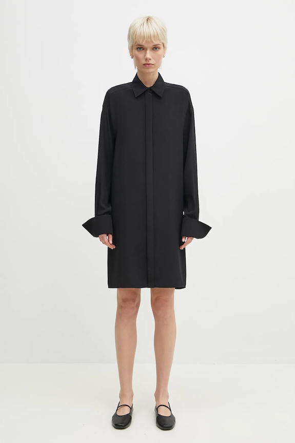 Sportmax vestito in seta Eolie nero 2512221031600