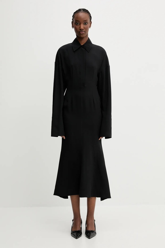 Sportmax vestito in seta Oltre seta nero 2512221131600