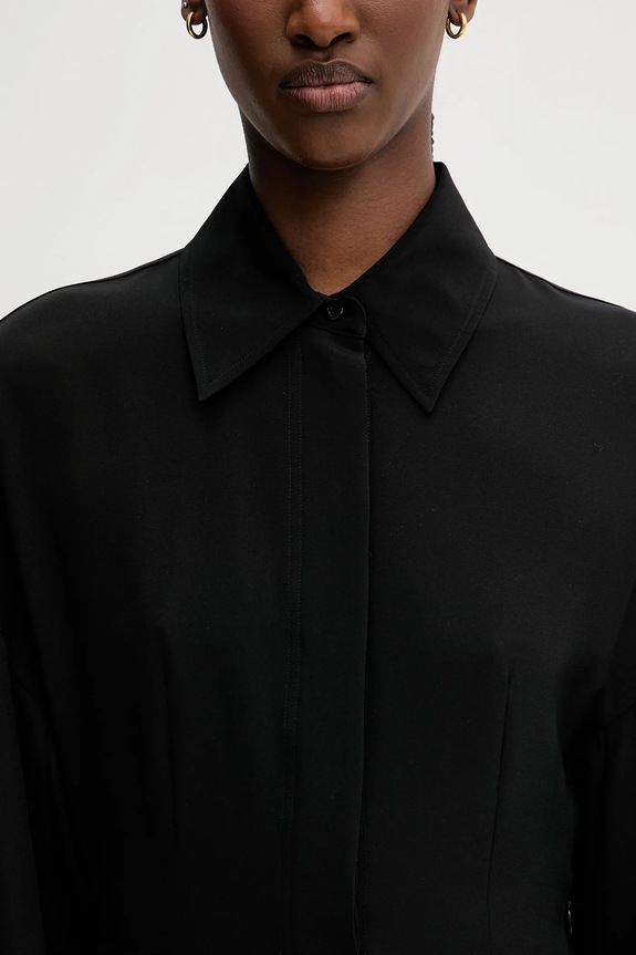 Sportmax vestito in seta Oltre nero 2512221131600
