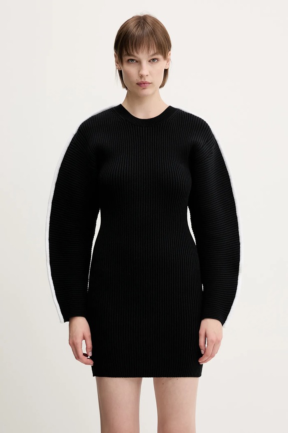 Sportmax vestito Frank aderente nero 2512321031600