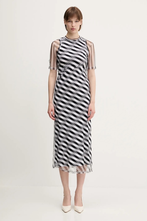 Sportmax sukienka Pausa okrągły czarny 2512631032600
