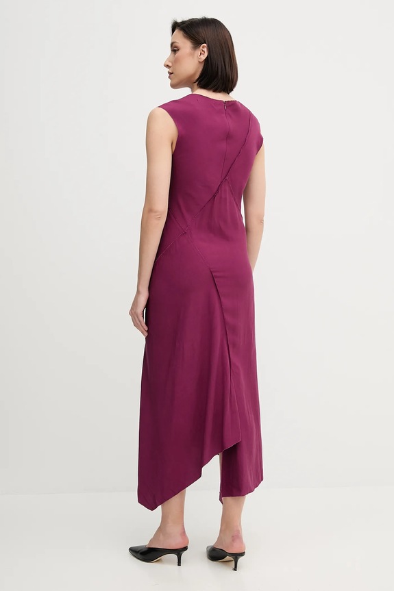 Oblačila Obleka iz mešanice lana Hoss Intropia 8229107 vijolična