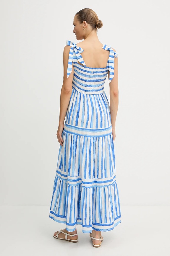 Pedro del Hierro rochie din in 3819823 albastru SS25
