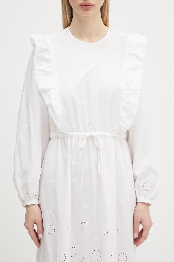 Хлопковое платье A.P.C. Robe Ginger белый COHFF.F35154