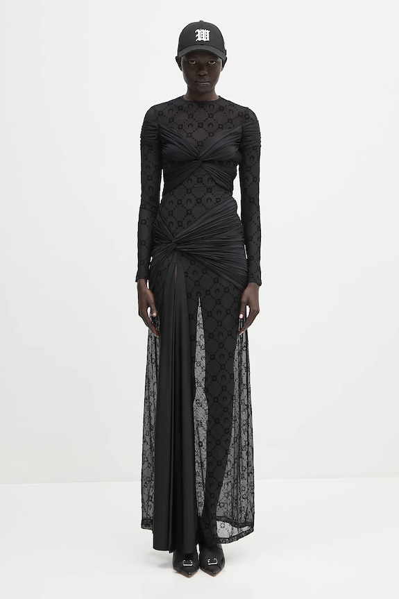Marine Serre sukienka Draped Jersey Knotted WDR339A.RJER0018