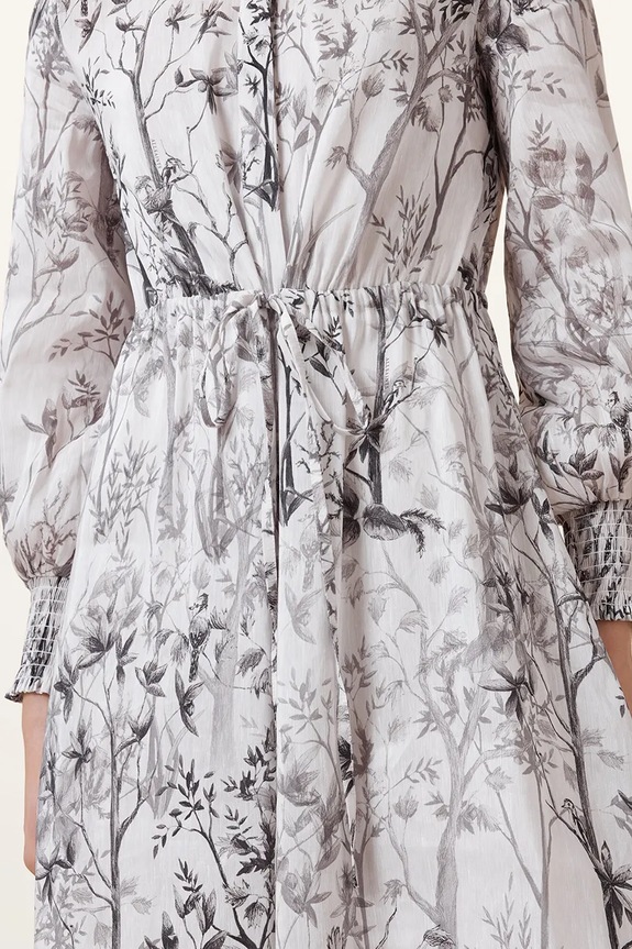 Ρούχα Λινό φόρεμα AllSaints SKYLAR MAXI W047DC λευκό