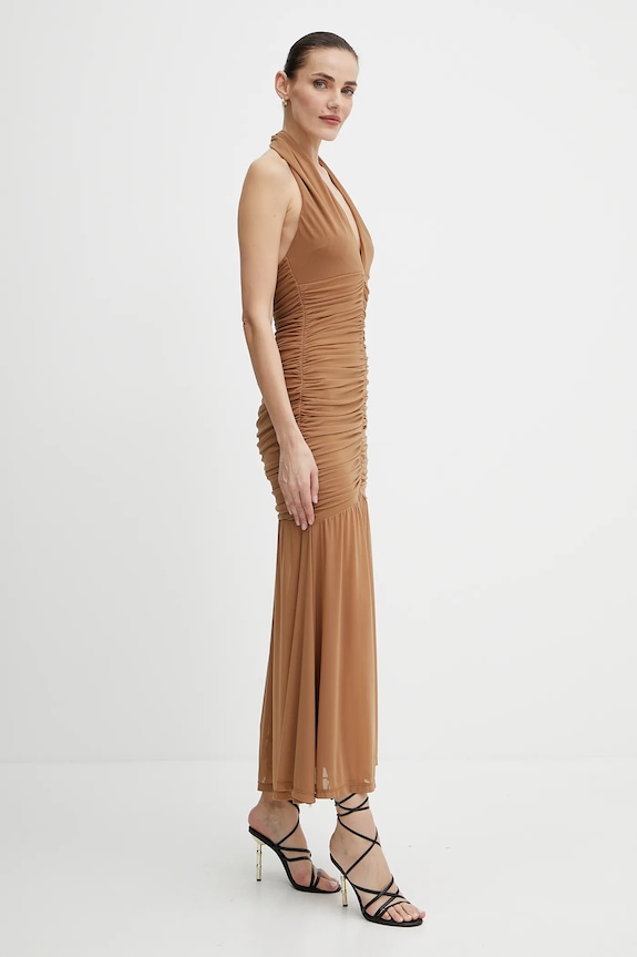 Φόρεμα Bardot 59872DB καφέ SS25