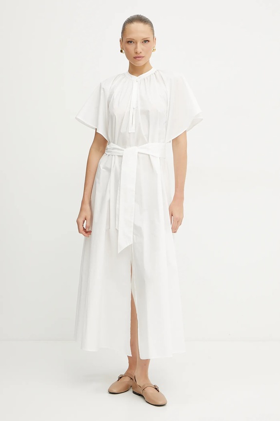 Forte Forte sukienka bawełniana bawełna biały 13849.my.dress