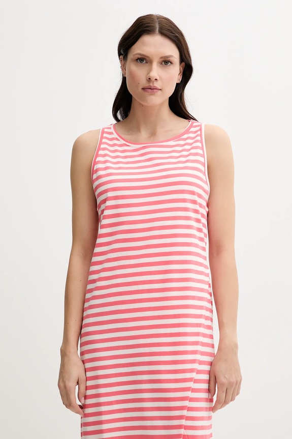 Ρούχα Βαμβακερό φόρεμα United Colors of Benetton 3W0C5V02F ροζ