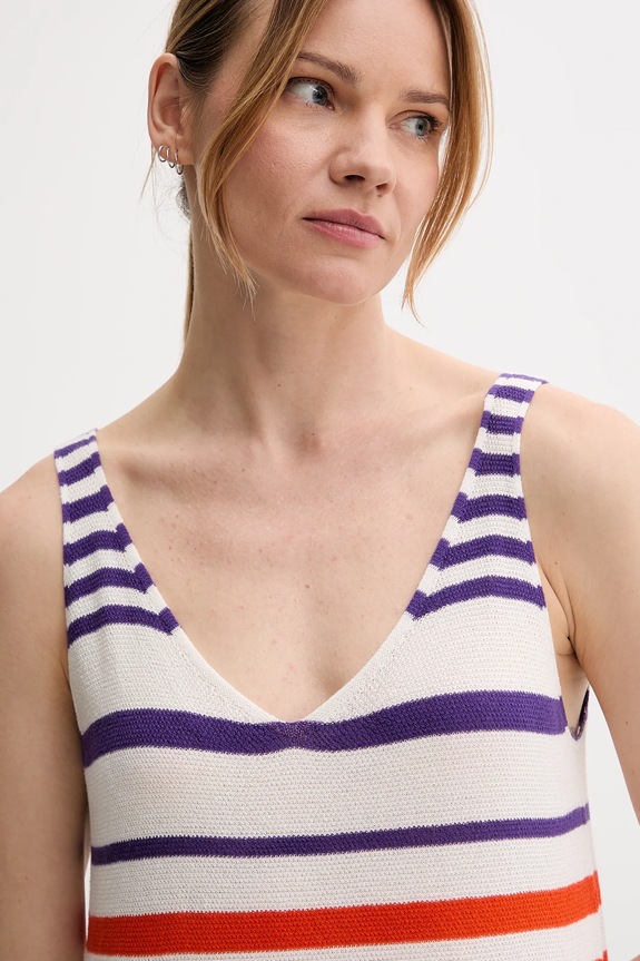 United Colors of Benetton vestito in cotone violetto 11945V006