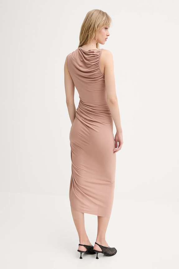 Odzież Rick Owens Lilies sukienka LI01E4524RV beżowy