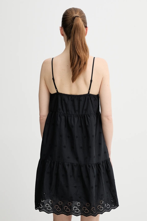 Ρούχα Βαμβακερό φόρεμα Levi's CORA SL MINI DRESS 001RJ μαύρο