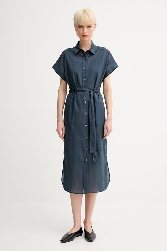 Βαμβακερό φόρεμα Marc O'Polo casual μπλε 504081121147