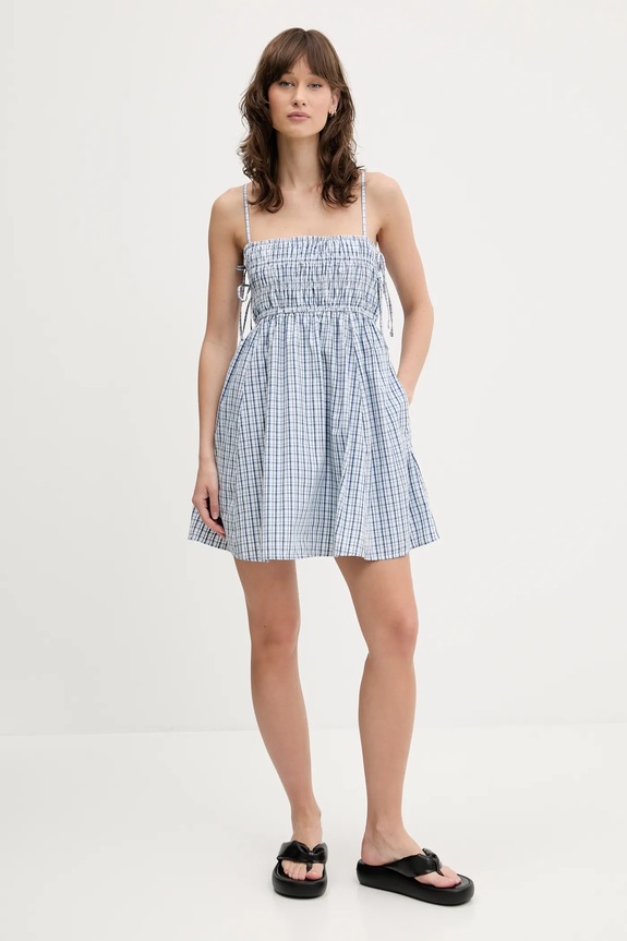 Φόρεμα Abercrombie & Fitch KI159.5820.246 μπλε SS25