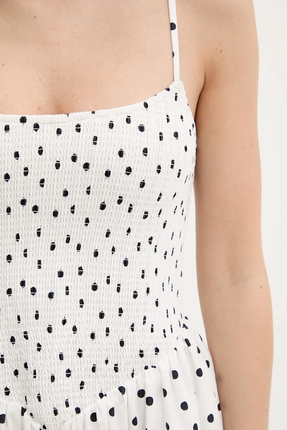 Φόρεμα Abercrombie & Fitch KI159.5842.107 λευκό
