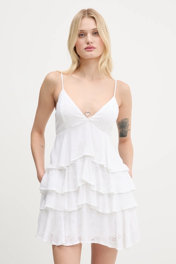 Šaty Hollister Co. viskóza biela KI359.5362.100