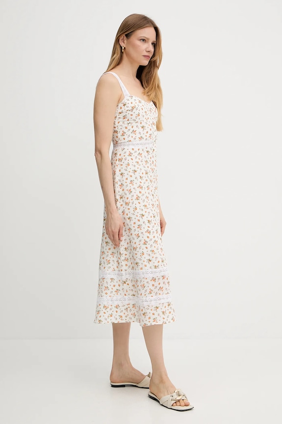 Weekend Max Mara vestito in seta 2515221023600 beige SS25