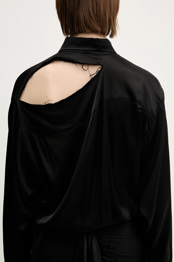Ottolinger vestito Deconstructed Satin Cut-Out 111.501911.02