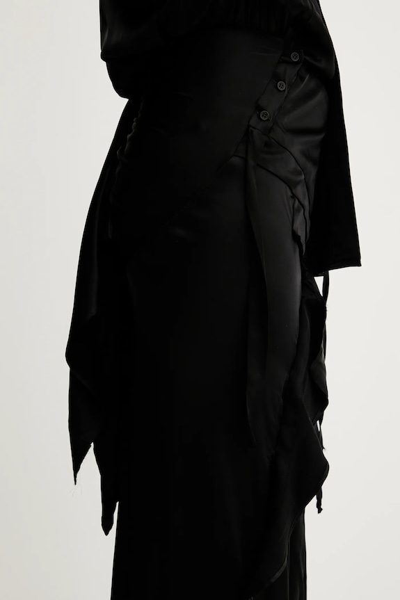 Ottolinger vestito Deconstructed Satin Cut-Out 111.501911.02