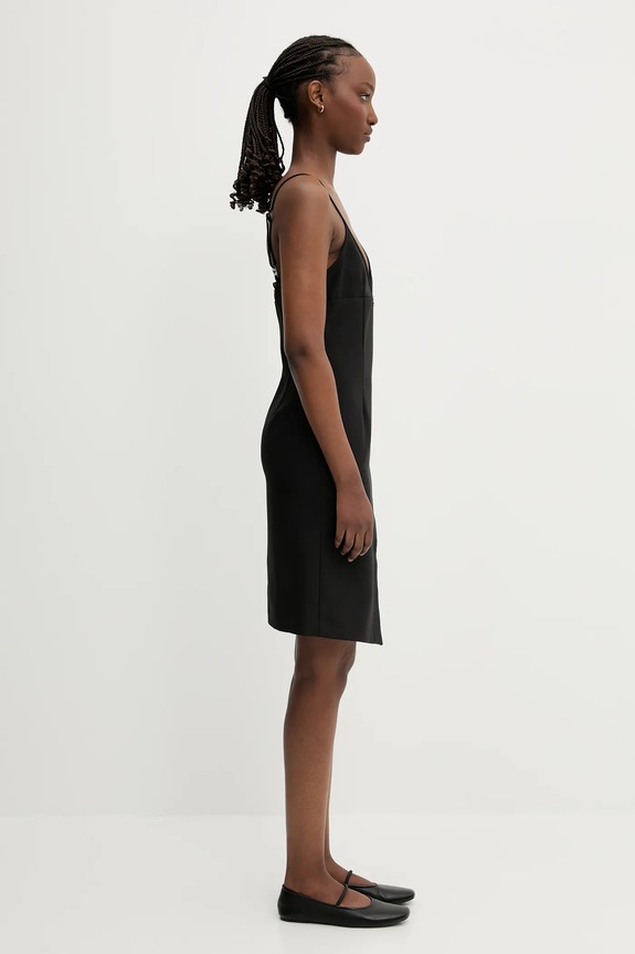 Coperni rochie Tailored Asymmetric negru COPR187F3004