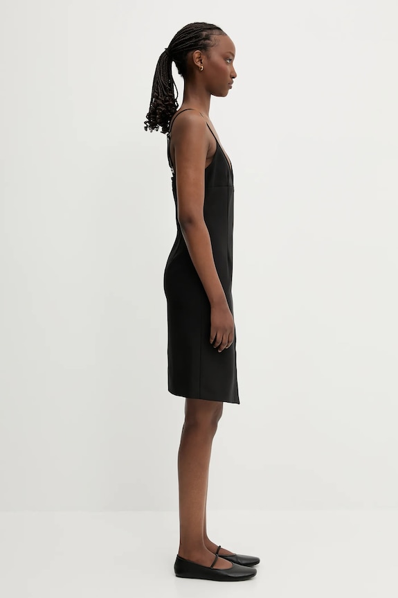 Платье Coperni Tailored Asymmetric чёрный COPR187F3004