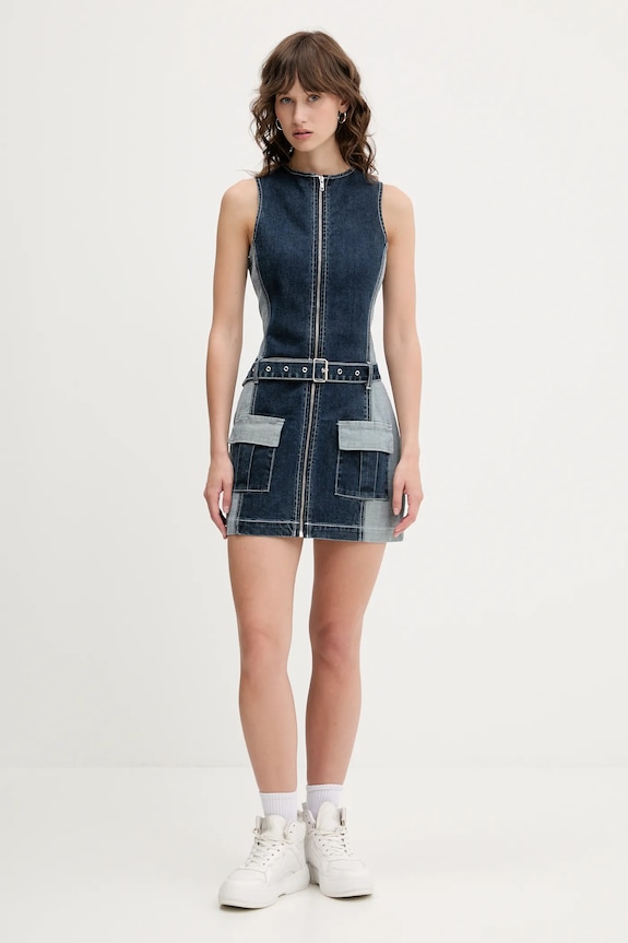 The Ragged Priest rochie jeans RPSS251005DN bleumarin SS25