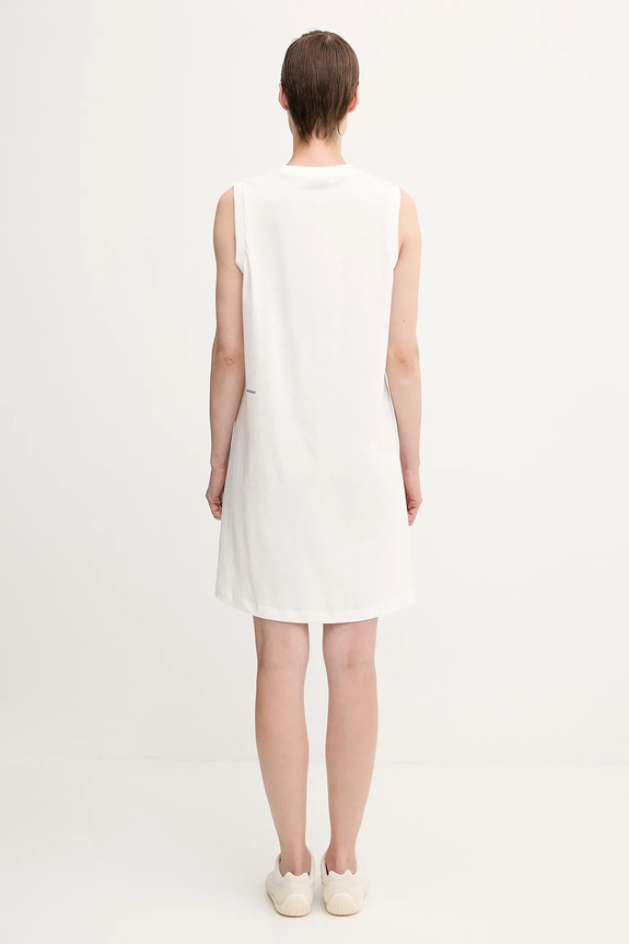 Oblečenie Bavlnené šaty Pangaia Midweight Short Dress 10002555 biela