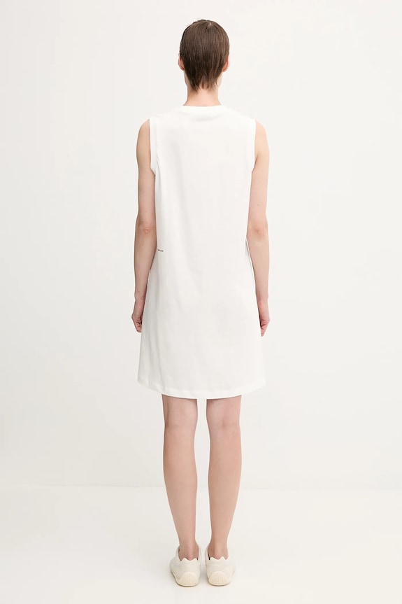 Oblečenie Bavlnené šaty Pangaia Midweight Short Dress 10002555 biela