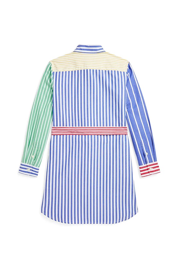 Дитяча бавовняна сукня Polo Ralph Lauren 313957447001 барвистий SS25