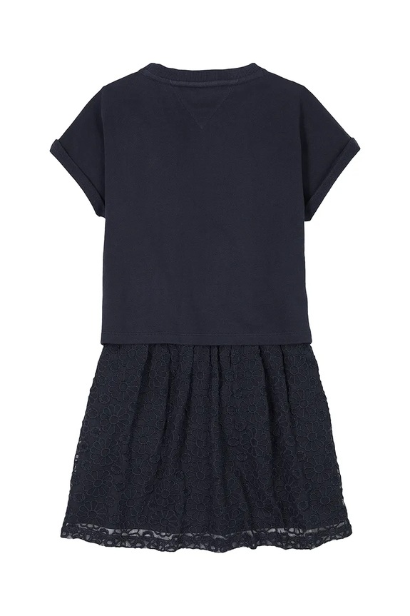 Dziewczynka Tommy Hilfiger sukienka dziecięca KG0KG08333.104.122.PPYA granatowy