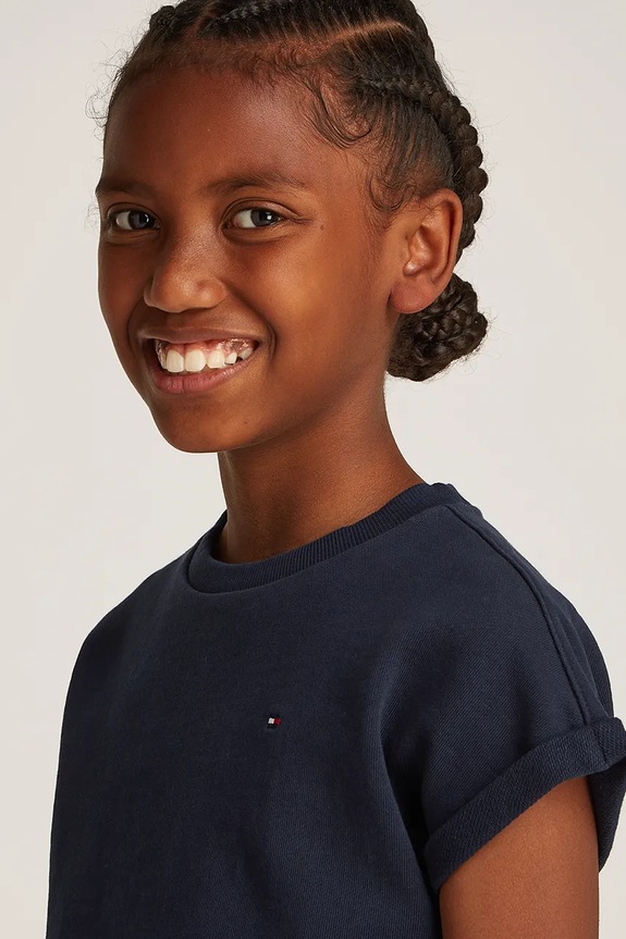 Παιδικό φόρεμα Tommy Hilfiger KG0KG08333.128.176.PPYA σκούρο μπλε