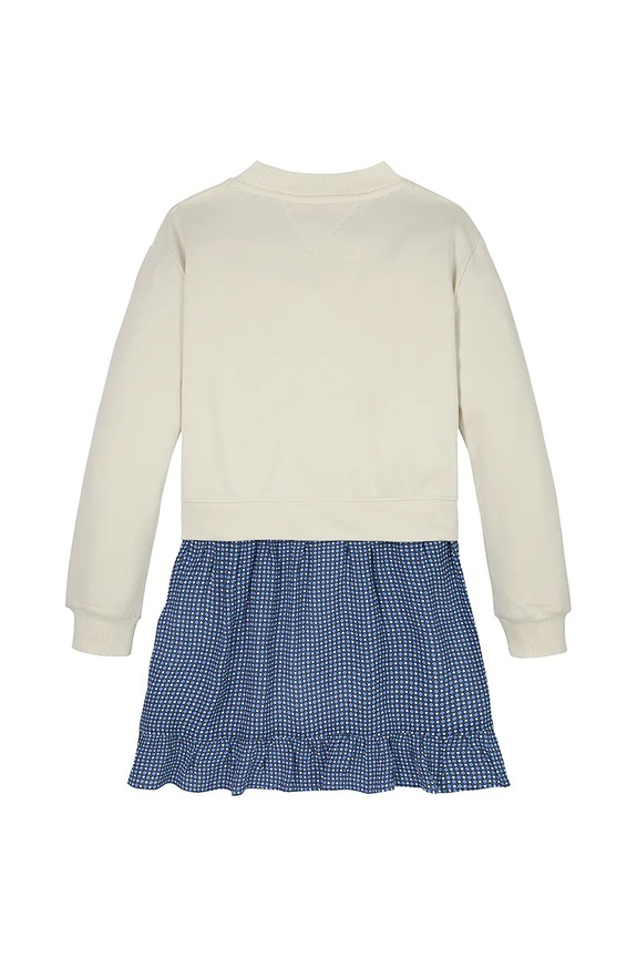 Dziewczynka Tommy Hilfiger sukienka dziecięca KG0KG08334.128.176.PPYA beżowy