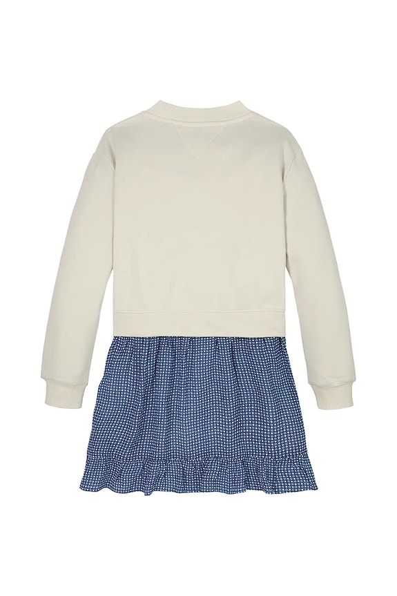 Dziewczynka Tommy Hilfiger sukienka dziecięca KG0KG08334.128.176.PPYA beżowy