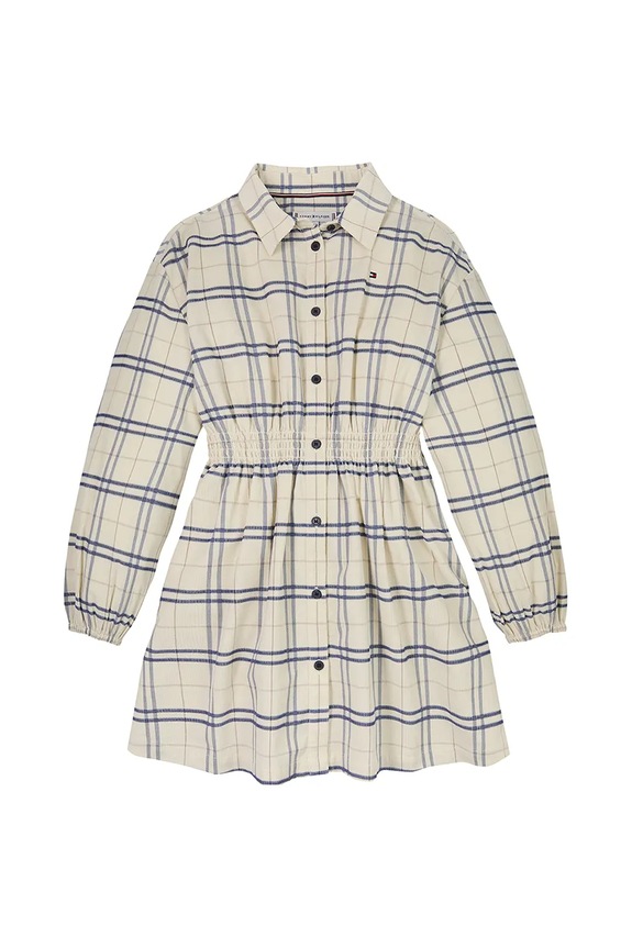 Tommy Hilfiger sukienka dziecięca KG0KG08338.PPYA beżowy SS25