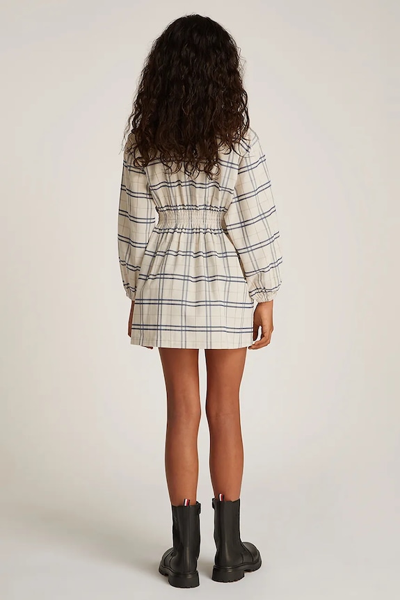 Tommy Hilfiger sukienka dziecięca beżowy KG0KG08338.PPYA