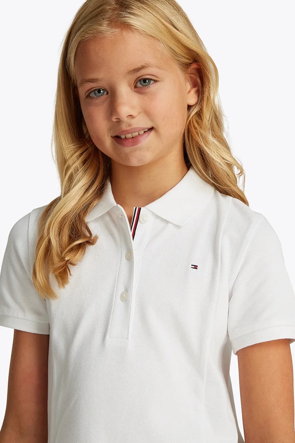Tommy Hilfiger sukienka dziecięca KG0KG08342.104.122.PPYA biały