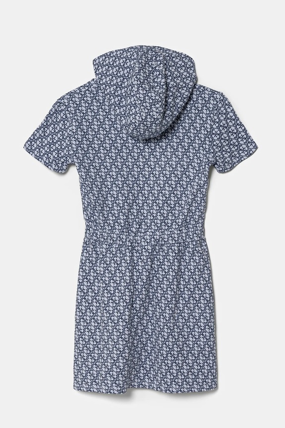 Dievčenské bavlnené šaty Guess J5RK32.KA6R4.PPYA modrá SS25