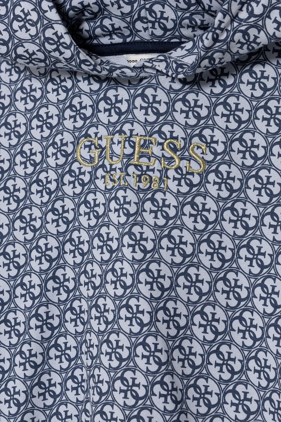 Dievča Dievčenské bavlnené šaty Guess J5RK32.KA6R4.PPYA modrá